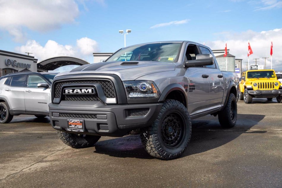 A grey 2021 Ram 1500 Classic Warlock at O
