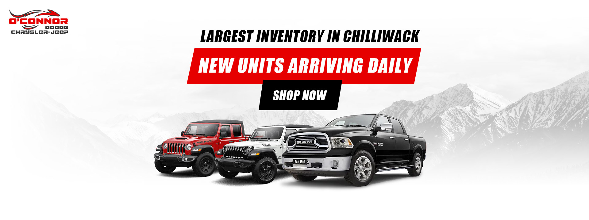 New Units Arriving Daily