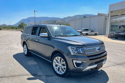 <a href="https://clients.webstager.com/skahaford.com/inventory/details/1389/used-2019-ford-expedition+max-platinum-1FMJK1MT5KEA16334"><img src="/images/upload/July_2021/top_new_used/2019-ford-expedition-used-1389.jpg" alt="A photo of a grey 2019 Ford Expedition Max Platinum shown parked outside at an angle on a parking lot with a building and a bright blue sky and some mountains visible in the background."/></a>